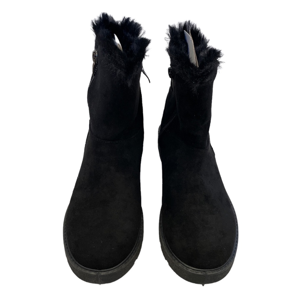 OLIVIA MILLER Rosemary Faux Fur Boot in Black - Size 7 - Picture 3 of 5